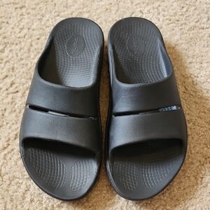 Black Slide Sandals